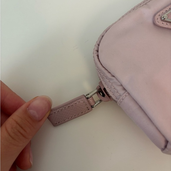 Prada - Micro Re-Nylon Pouch - Alabaster Pink Color - OS - 100% Authentic - Picture 3 of 16
